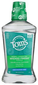 TOM'S OF MAINE: Wicked Fresh Mouthwash Cool Mountain Mint, 16 oz