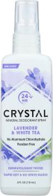 CRYSTAL: Mineral Deodorant Spray Lavender and White Tea, 4 oz