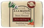 A LA MAISON DE PROVENCE: Sweet Almond Bar Soap, 8.8 oz