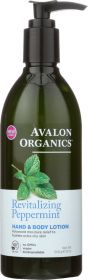 AVALON ORGANICS: Hand & Body Lotion Peppermint, 12 oz