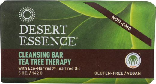 DESERT ESSENCE: Cleansing Bar Tea Tree Therapy, 5 oz