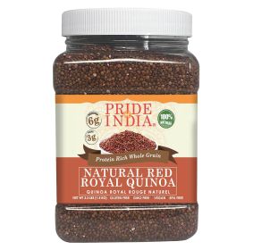 Pride Of India - Natural Red Royal Quinoa - 100% Bolivian Superior Grade Protein Rich Whole Grain (size: 1.5 LB)